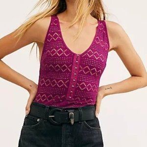 NWT Free People Thank You Never Thong Bodysuit
